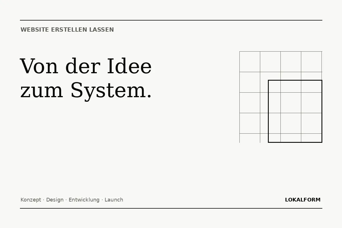 Editorial-Motiv zum Ablauf beim Erstellen einer Website